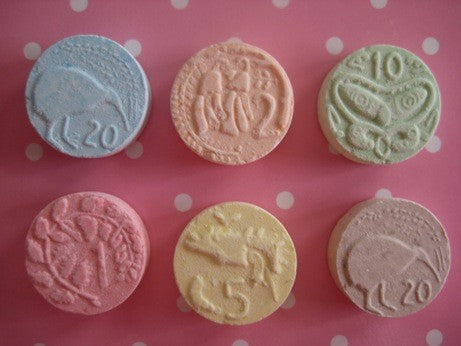 Sweet cents coin lollies by Mayceys