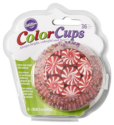 Colourcups foil (no grease cupcake papers) PEPPERMINT REAL PHOTO