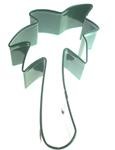 Palm tree green metal cookie cutter