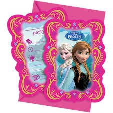 Frozen Elsa and Anna party invites (8)