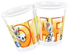 Frozen Olaf party cups (8)