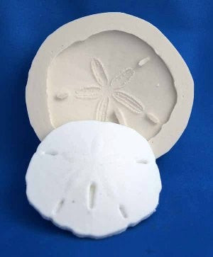 Sand dollar shell or seashell silicone mould