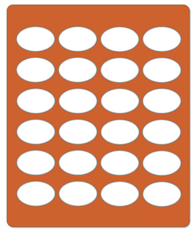 Oval chablon silicone mat No 1