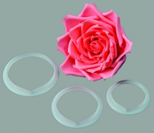 FMM Rose LARGE petal cutters set 3