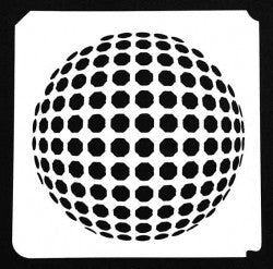 Optical sphere stencil