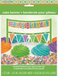 Cake banner bunting Citrus Happy Birthday