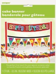 Cake banner bunting Confetti Happy Birthday
