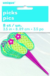 Jandals cupcake picks pack of 8 style 1