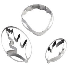 Poppy Flower and leaf Cutters Set 3 Piece Wilton
