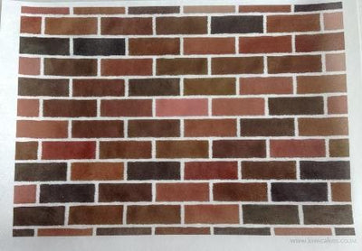 Wafer paper sheet Brick wall