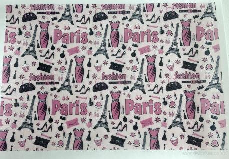 Wafer paper sheet Paris Fashion