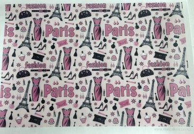 Wafer paper sheet Paris Fashion