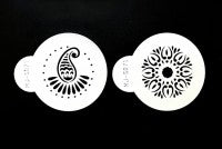 Paisley set of 2 stencil style 1