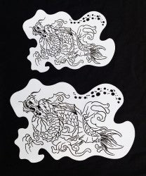 Chinese Dragon set 2 stencil stencils