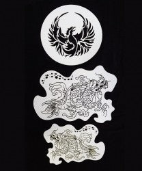 Chinese Dragon set 3 stencil stencils