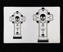 Day Of the Dead stencil No 3 (crosses)
