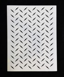 Checker plate diamond plate stencil
