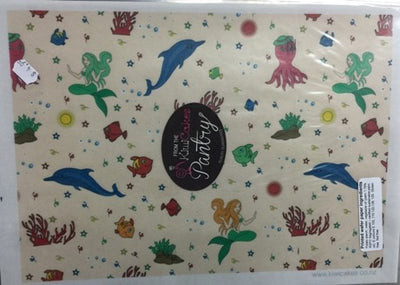 Wafer paper sheet Under the Sea Octopus Mermaid Fish