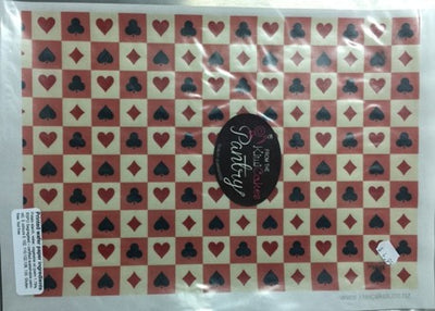 Wafer paper sheet Playing Card suits ACES