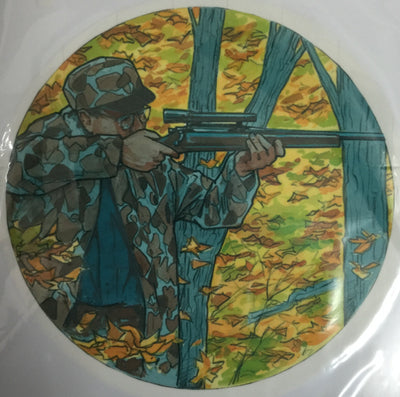 Edible icing image Man with gun (shooting or hunting duck stag deer)