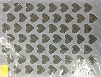 Heart chablon silicone mat