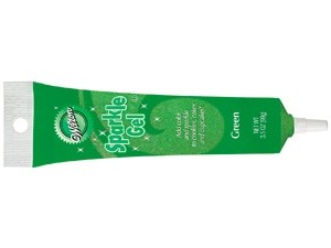 Sparkle gel piping icing gel Green