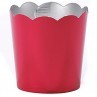 Metallic petite straight sided cupcake papers Scarlet Red