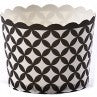 Black diamond straight sided cupcake papers baking cups