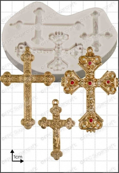 Crosses large cross silicone mould