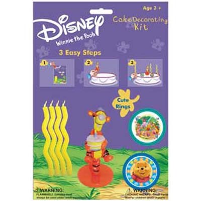 Tigger and Winnie the Pooh cake decorating kit with candles