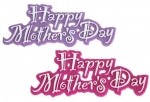 Mothers Day plastic plaque Hot Fuchsia pink