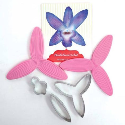 Dendrobium Orchid flower cutters and veiner set