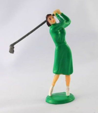 Golfer lady figurine cake topper choose dress colour