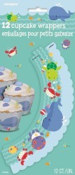 Under the sea pals (crab turtle whale) cupcake wrappers (12)