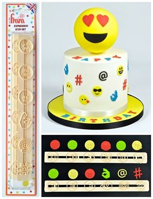 FMM Expressions Icon Tappit cutter smiley faces emojis