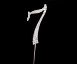 7cm high Diamante number pick 7