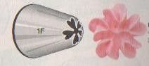 Large Wilton icing nozzle tip 1F Drop Flower