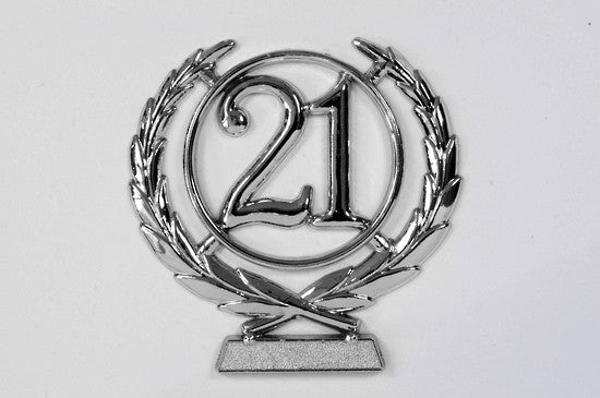 number wreath 21 SILVER