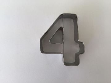 Number cookie cutter Number 4 Four 5cm Stainless Steel