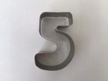 Number cookie cutter Number 5 Five 5cm Stainless Steel