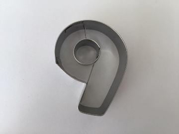 Number cookie cutter Number 9 Nine 5cm Stainless Steel