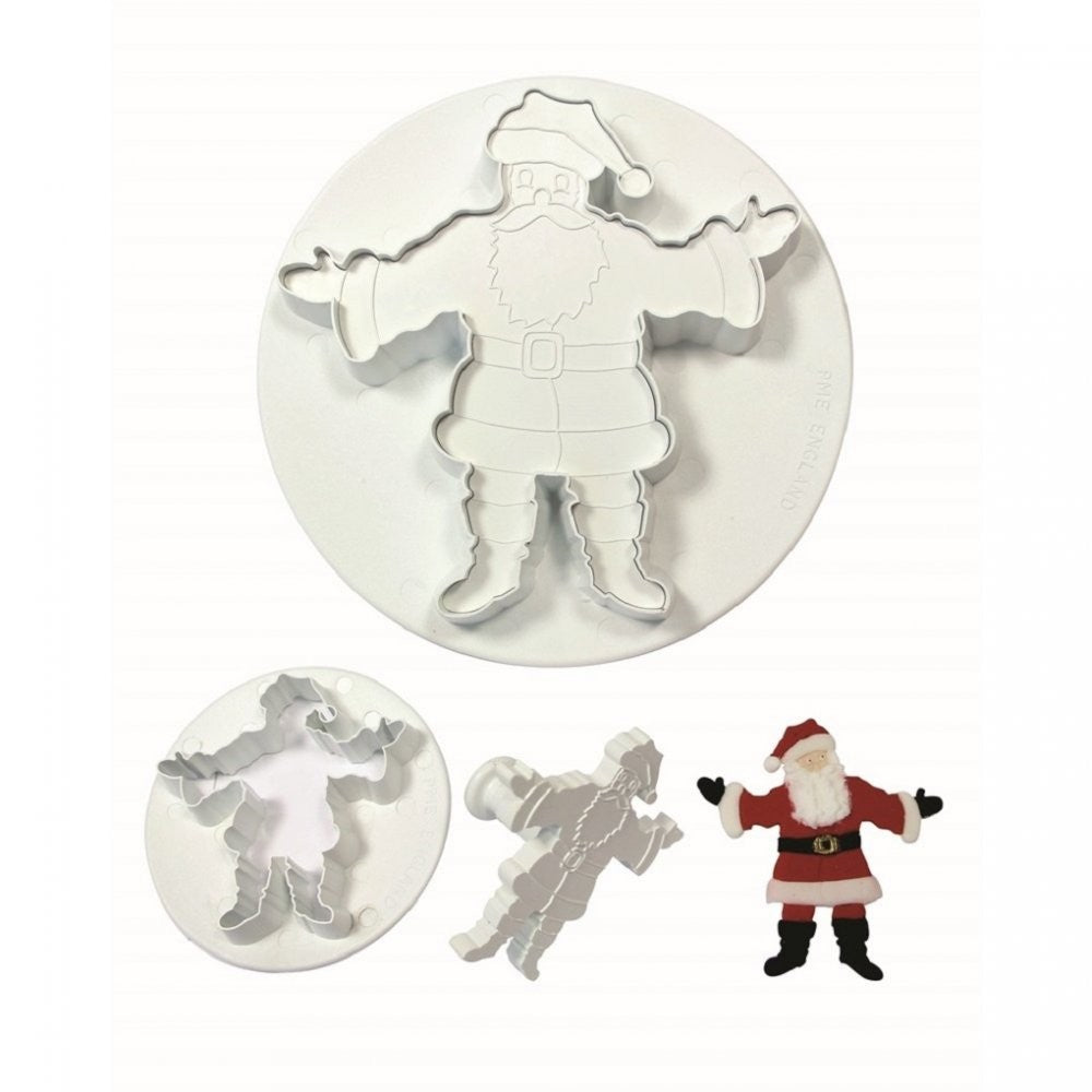 PME Santa Claus Father Christmas set 2 cutter embosser plunger