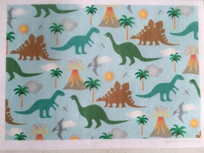 Wafer paper sheet Dinosaur Dinosaurs style 1