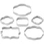 Set 6 fondant plaque or cookie cutters