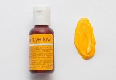 Concentrated food colouring gel paste Golden Yellow by Chefmaster