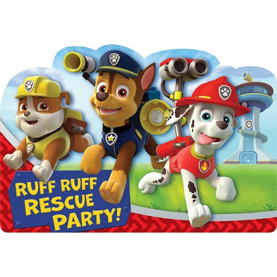Paw Patrol party invites (8)