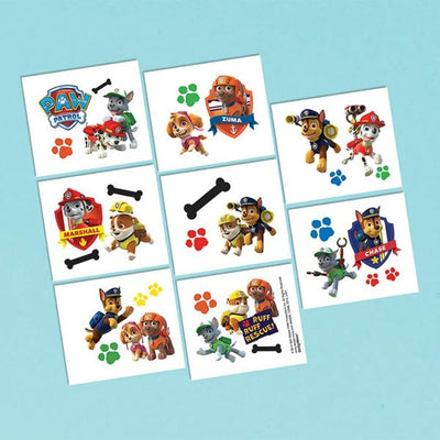 Paw Patrol party Tattoos