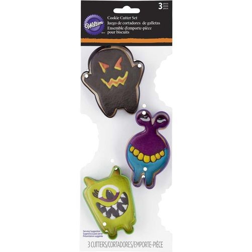 Monsters Halloween set 3 cookie cutter Monster