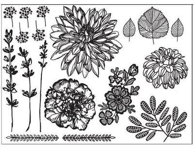 SILHO Silhouette mat mould Hand Drawn Florals