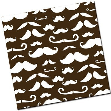 Chocolate transfer sheet Moustache or Mustache